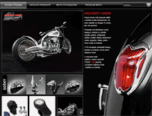 Tablet Screenshot of moto-doplnky-highway-hawk.cz